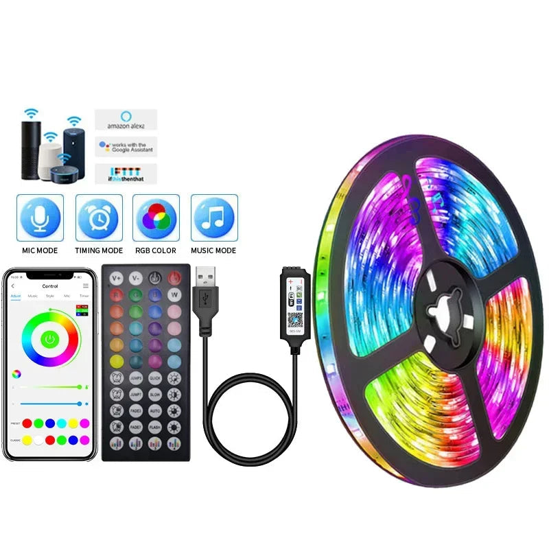 USB Color Changing LED Strip Lights